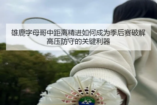 雄鹿字母哥中距离精进如何成为季后赛破解高压防守的关键利器